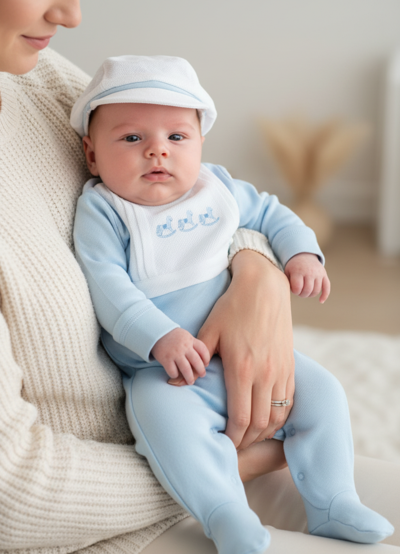 Organik Pamuk My Toy Şapkalı Tulum Mavi