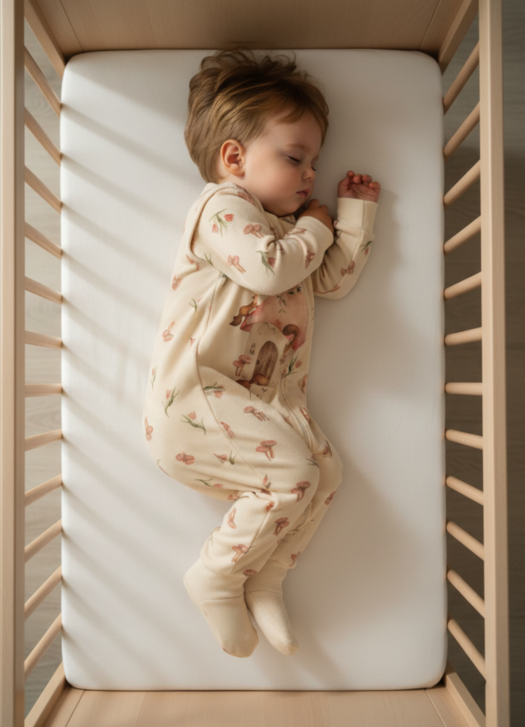 Organik Pamuk Flowers Uzun&Kısa Kollu Uyku Tulumu (1.5 Tog)