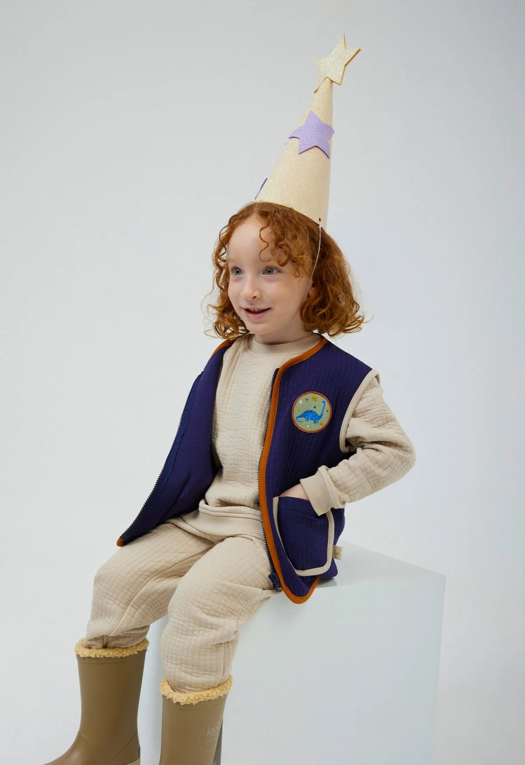 Miela Kids Bej Kapitone Sweatshirt