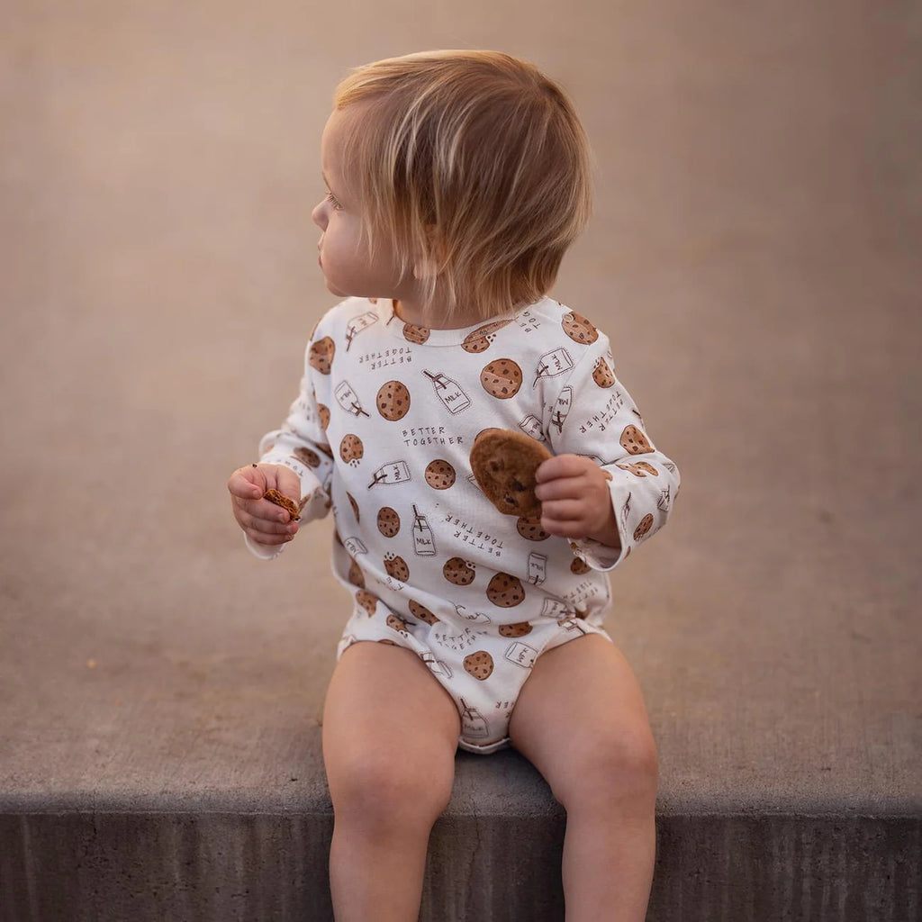 Organik Pamuk Kurabiye Canavarı Uzun Kollu Body Pantolon Set