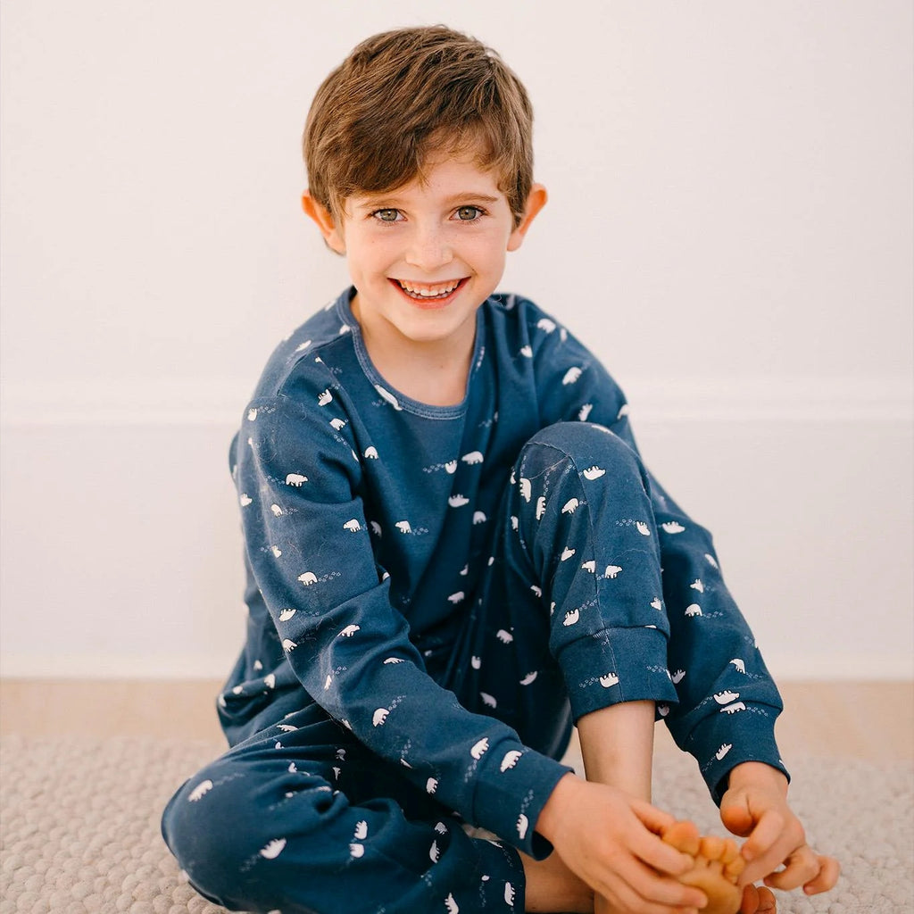 Organik Pamuk Kutup Ayısı Uzun Kollu Pijama Takımı