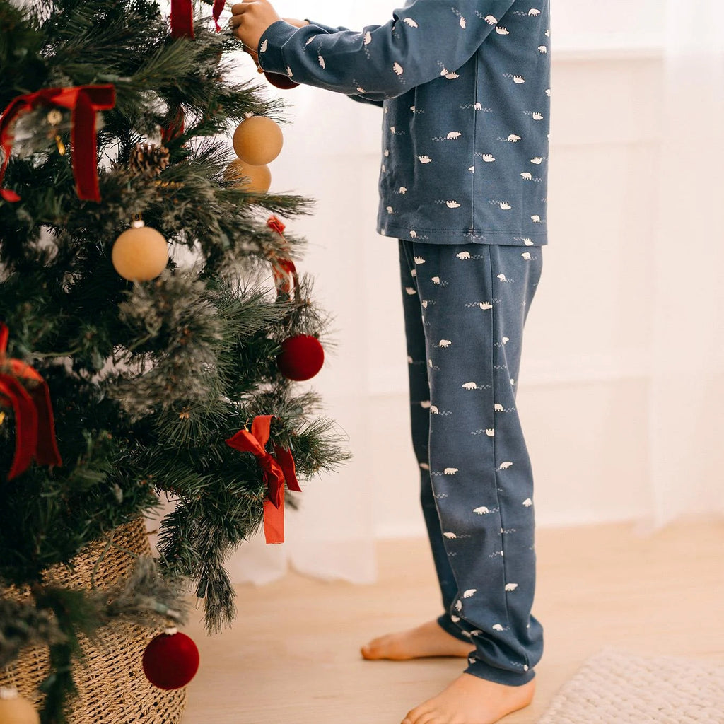 Organik Pamuk Kutup Ayısı Uzun Kollu Pijama Takımı