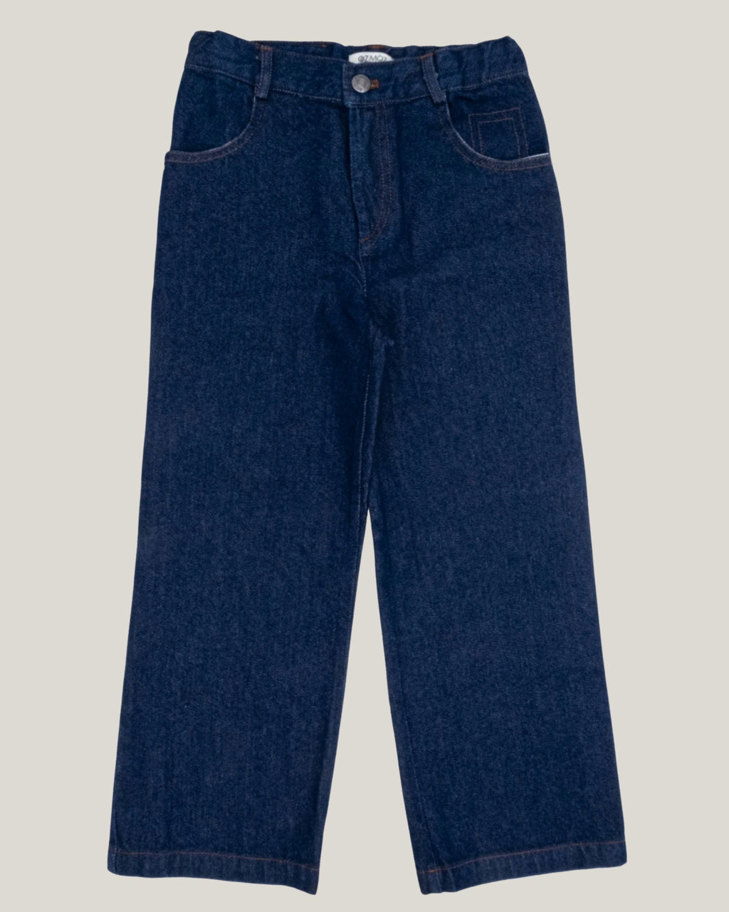 Ozmoz lacivert wide leg denim pantolon flat lay ön görünüm erkek çocuk 3-12 yaş