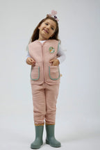 Miela Kids Açık Pembe Kapitone Jogger Pantolon