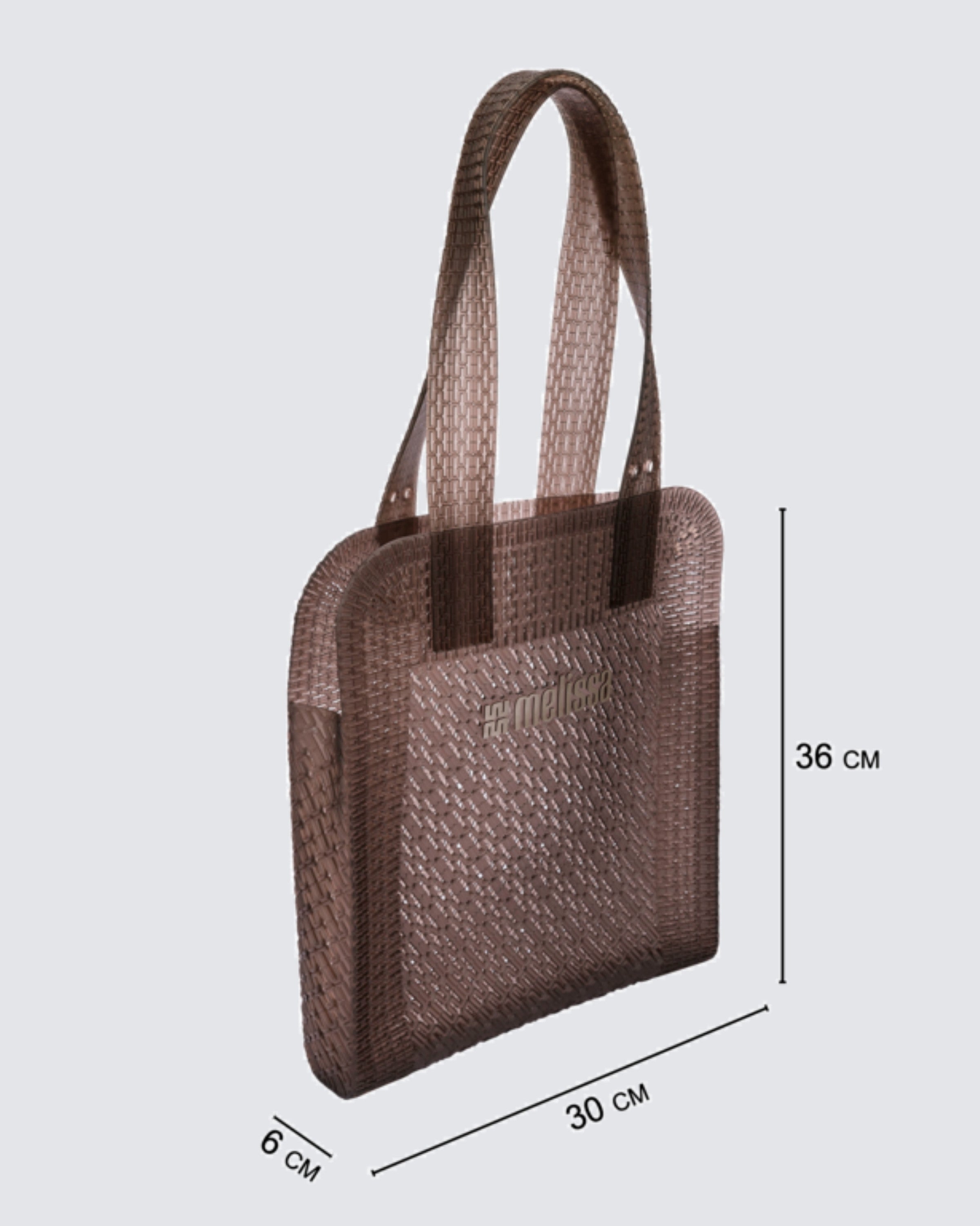 melissa harper bag kahverengi plaj ve shopping bag kullanimi olcu bilgileri
