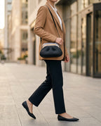 Melissa Glass Bag Siyah - crossbody askılı siyah Melflex çanta şehir sokak stili