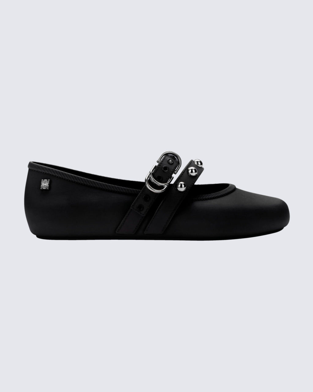 Melissa Ballerina Studs siyah - yan profil metal bant detay