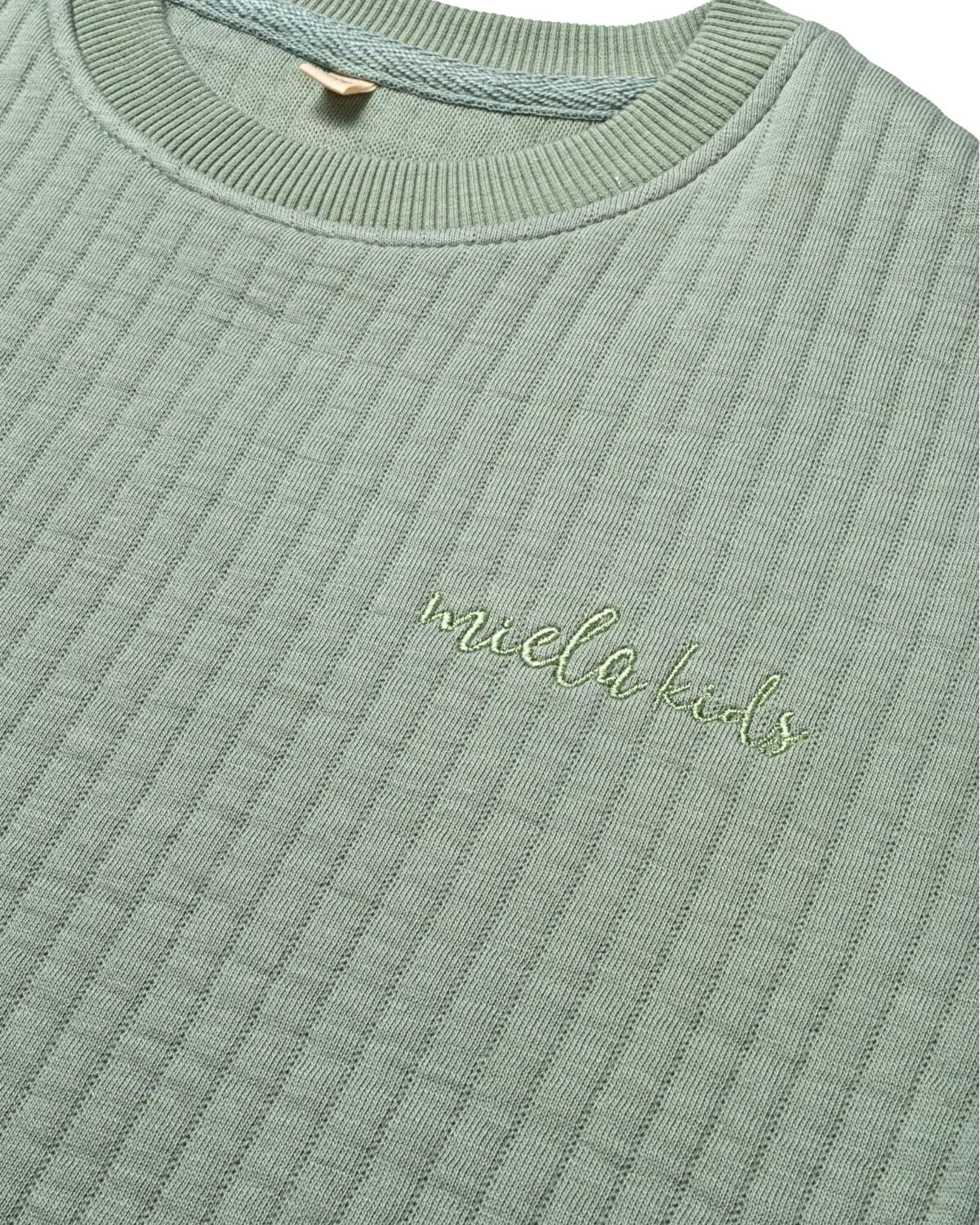 Miela Kids Mint Yeşili Kapitone Sweatshirt