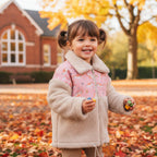 Miela Kids Unicorn Teddy Ceket - Pembe Unicorn Desenli