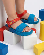 Mini Melissa Colors Baby Renkli Sandalet - Yıldız ve Gökkuşağı Desenli Taban Detayı - Cırt Cırtlı ve Konforlu Yazlık Bebek Ayakkabısı