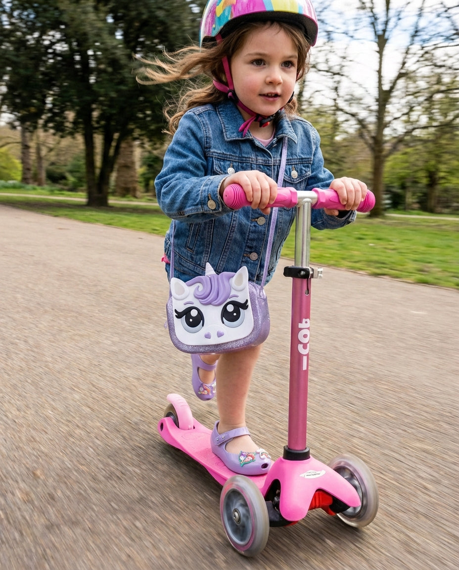 Mini Melissa Dreamy Unicorn Simli Lila Kız Çocuk Çantası | Melflex® Vegan | İkonik Kokulu