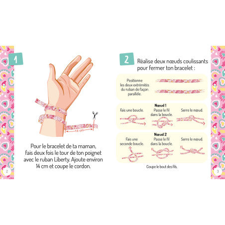 Anne-Kız Uyumlu Bileklik Yapım Seti | MON SUPERBE BIJOU - MON DUO DE BRACELETS MÈRE-FILLE