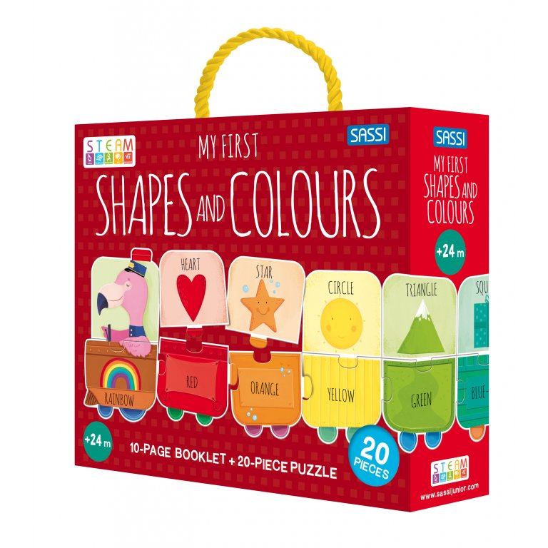 My First Shapes and Colours - Şekiller ve Renkler Dev Puzzle & Kitap Seti (2+Yaş)