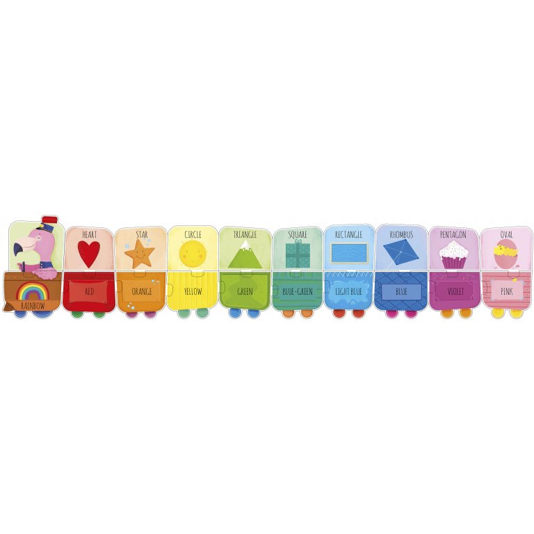 My First Shapes and Colours - Şekiller ve Renkler Dev Puzzle & Kitap Seti (2+Yaş)