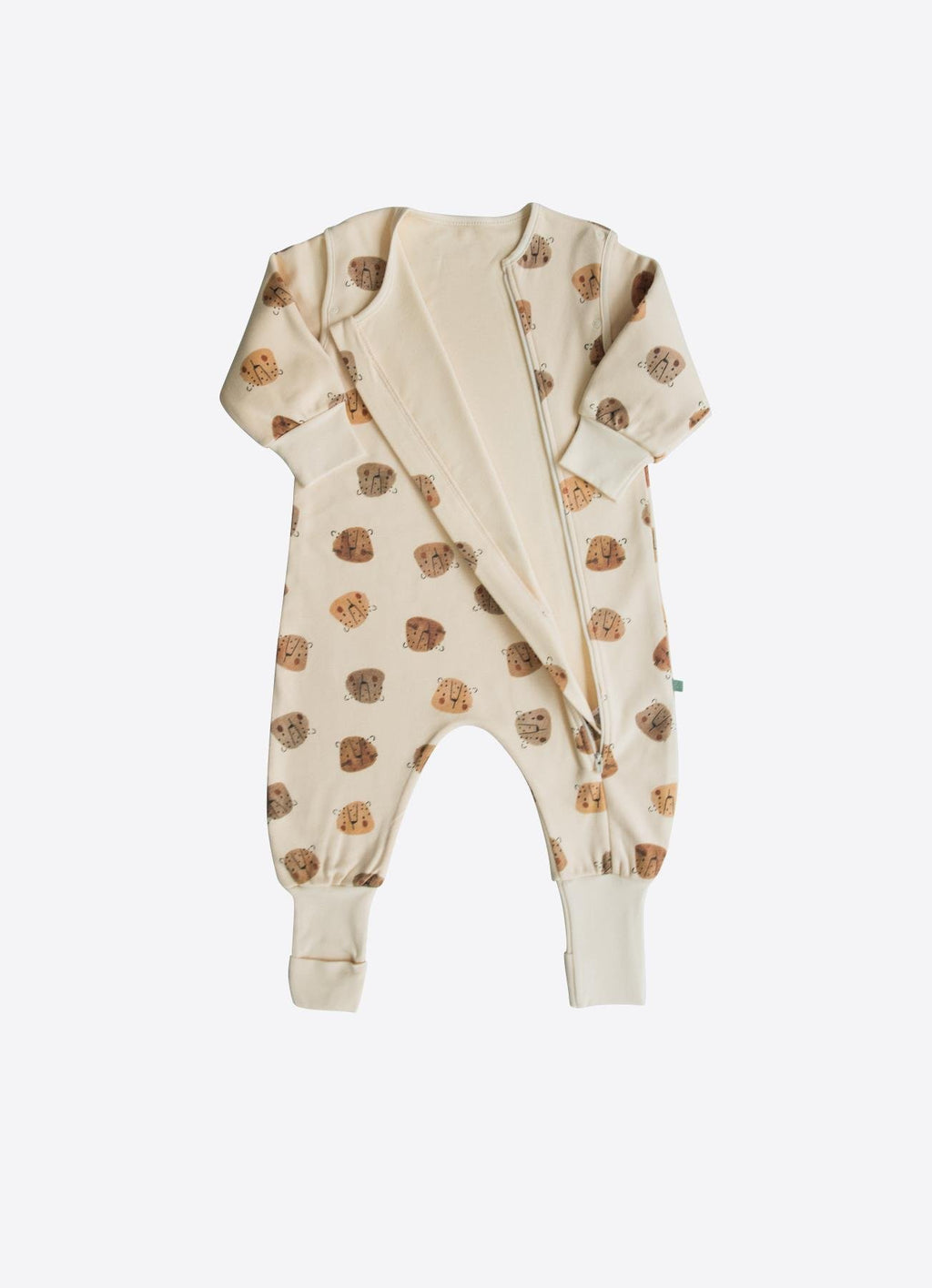 Organik Pamuklu Uzun & Kısa Kollu Uyku Tulumu – (1.5 Tog)