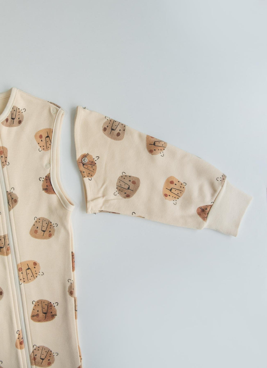 Organik Pamuklu Uzun & Kısa Kollu Uyku Tulumu – (1.5 Tog)