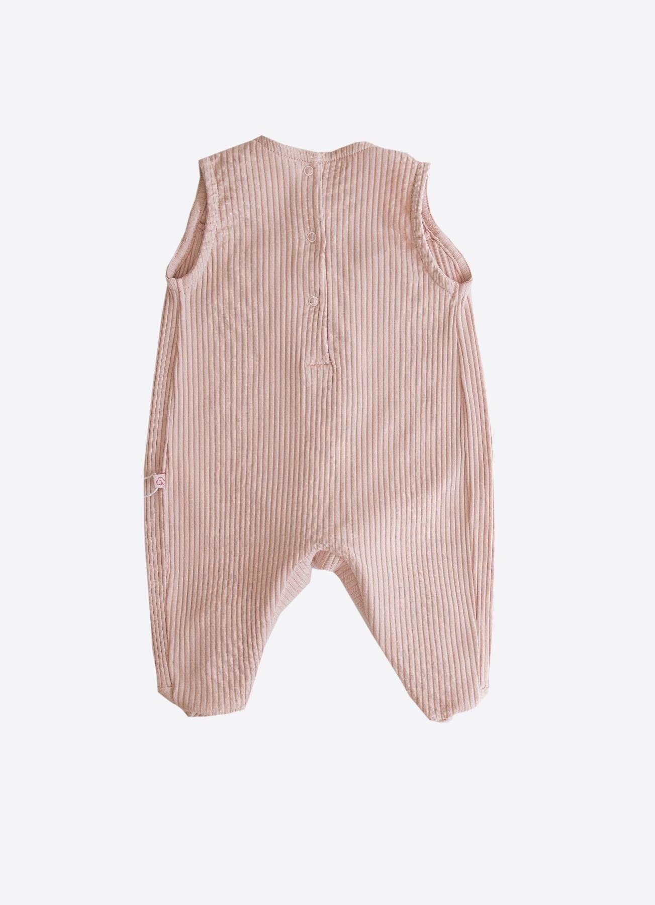 Organik Pamuk Anna Salopet 2’li Takım Pembe