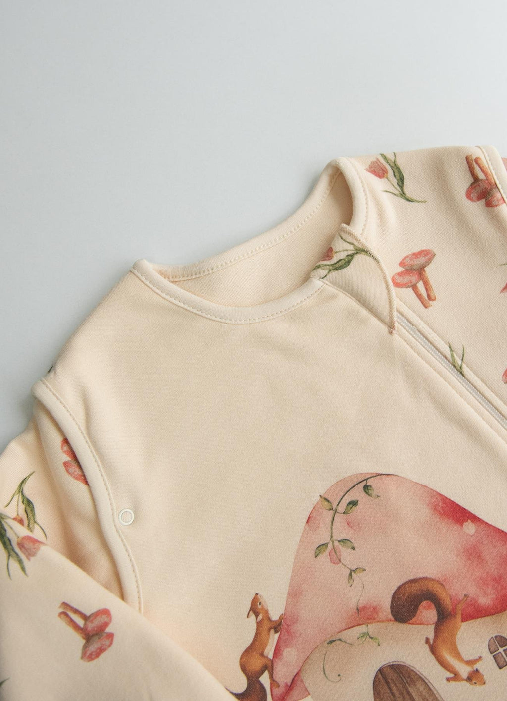 Organik Pamuk Flowers Uzun&Kısa Kollu Uyku Tulumu (1.5 Tog)