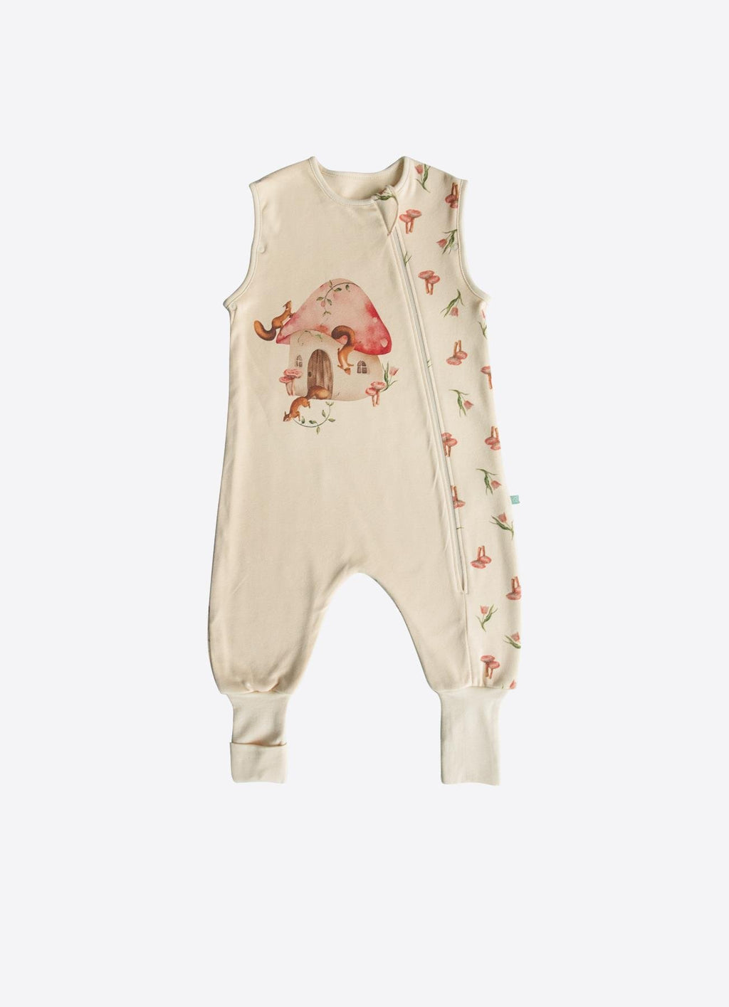 Organik Pamuk Flowers Uzun&Kısa Kollu Uyku Tulumu (1.5 Tog)