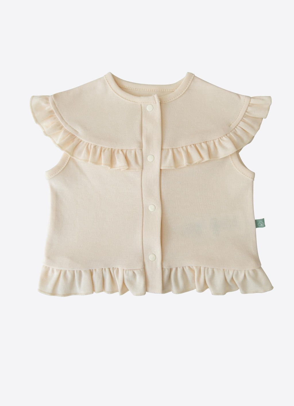 Organik Pamuk Fly 3’lü Bebek Takımı – Fırfırlı Natural Tasarım