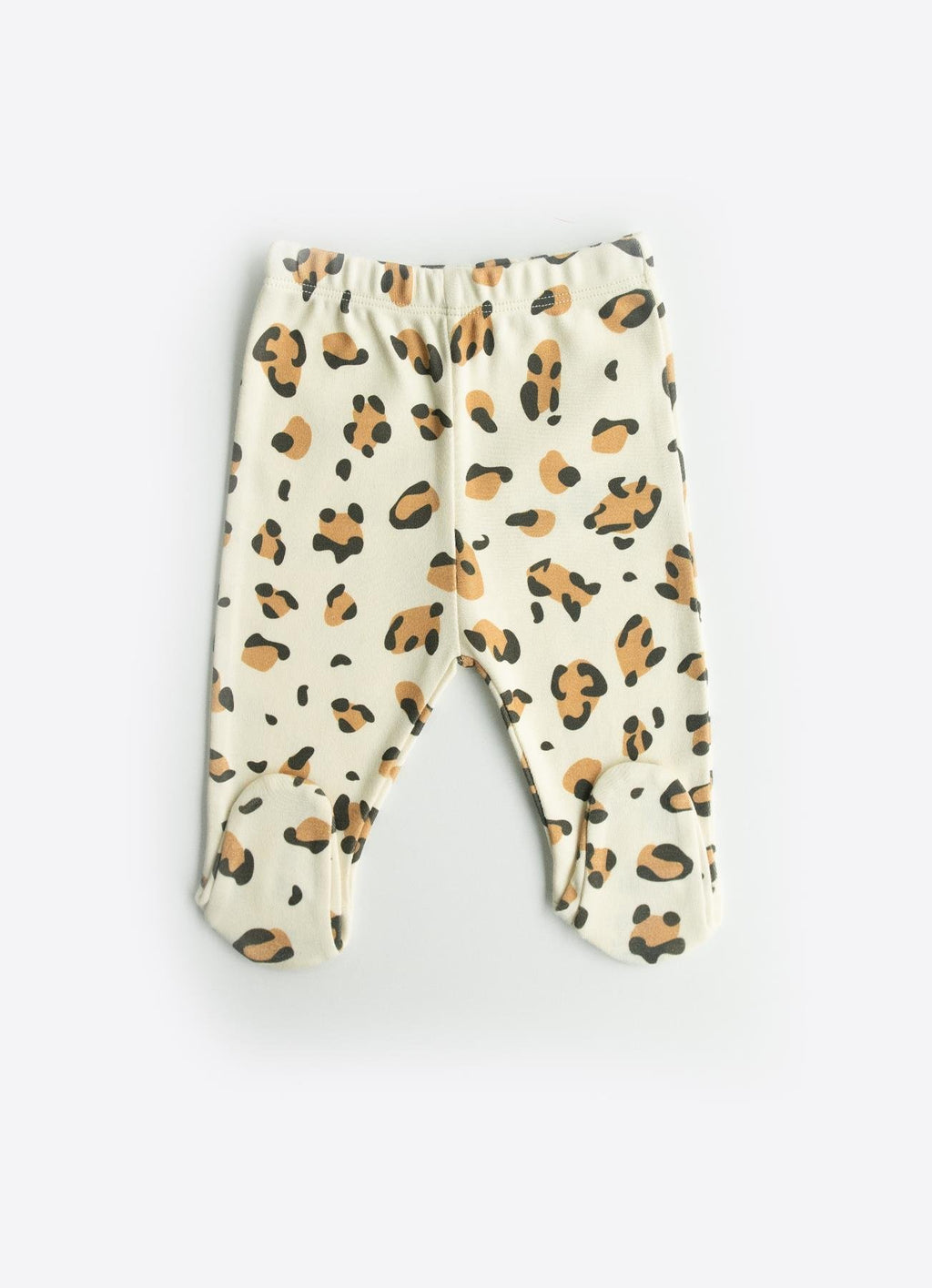 Organik Pamuk Leopar 3’lü Takım Natural (Body + Pantolon + Saç Bonesi)