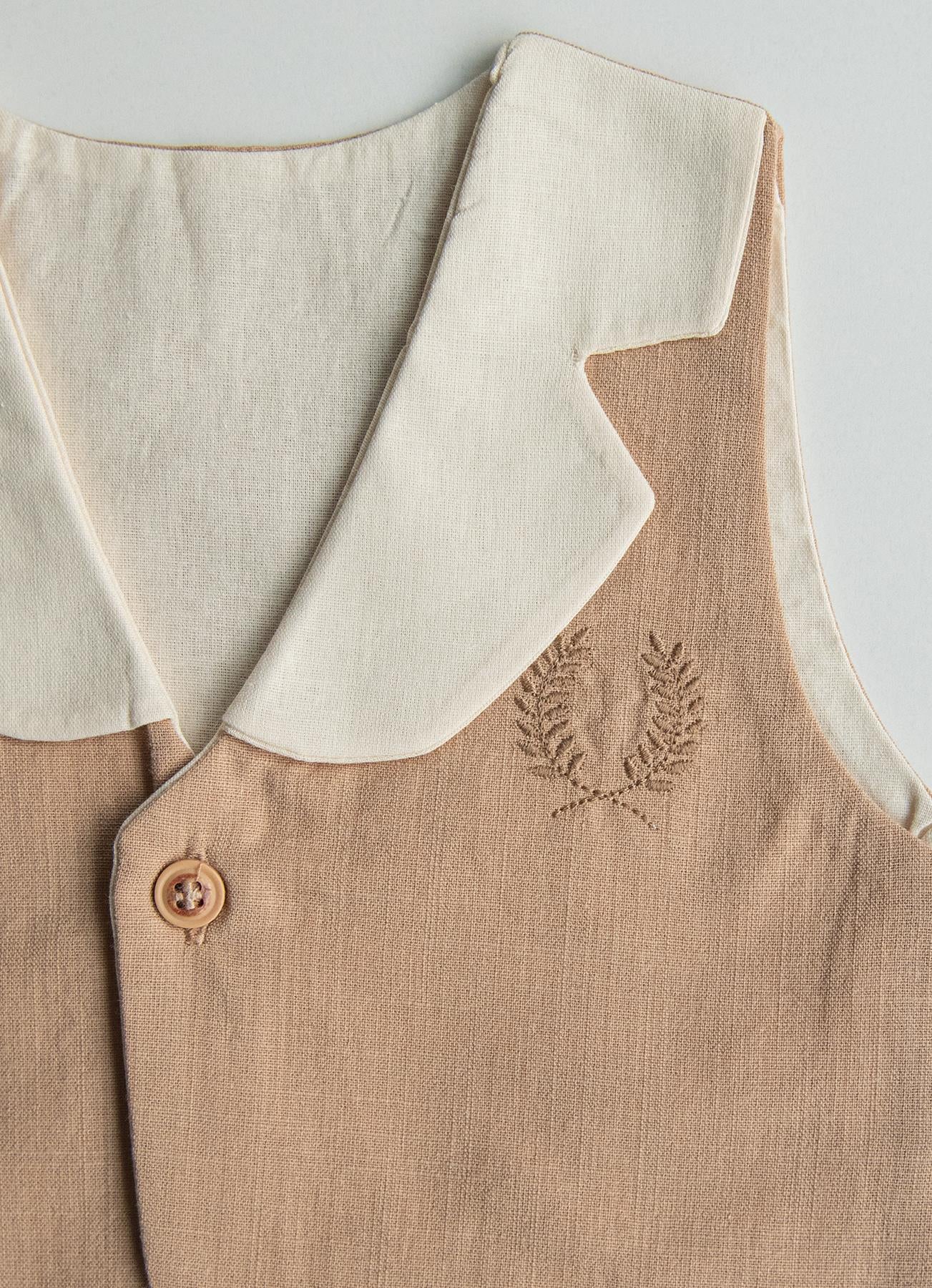 defne-dali-nakisli-bej-bebek-yelegi-organik-pamuk