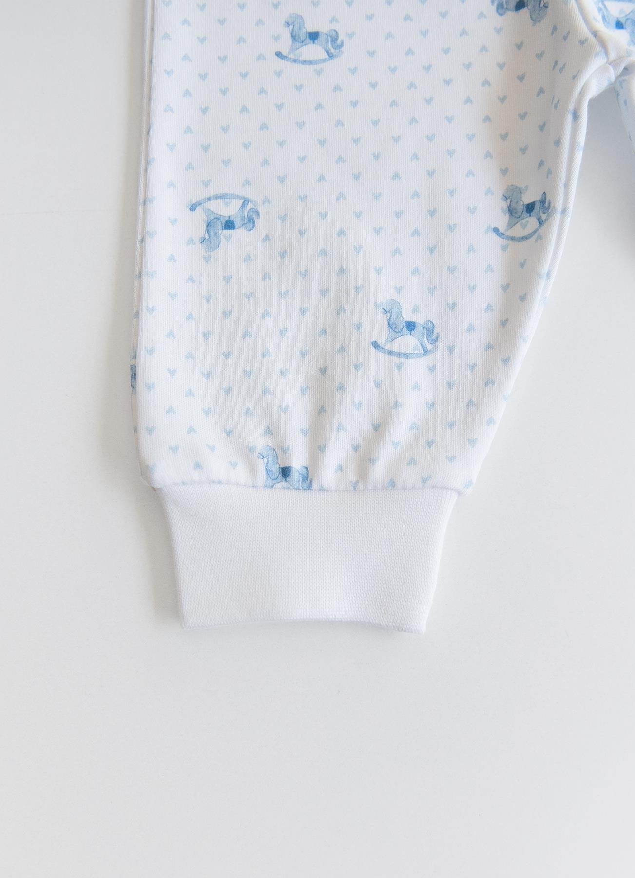 Organik Pamuk My Toy Omuzdan Çıtçıtlı 2’li Takım Mavi