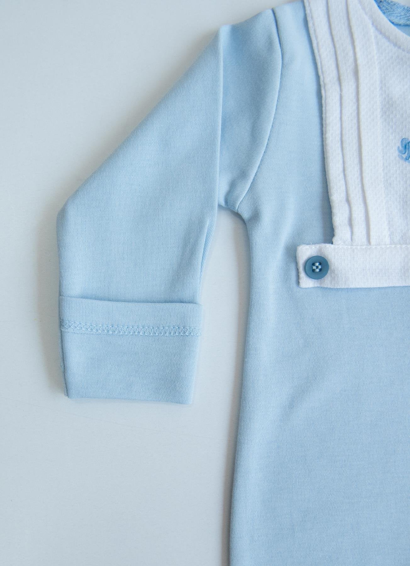 Organik Pamuk My Toy Şapkalı Tulum Mavi