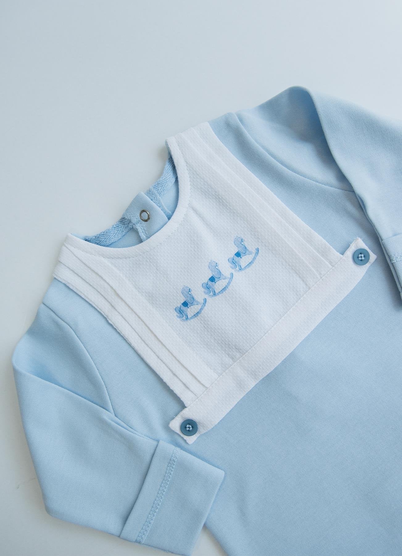 Organik Pamuk My Toy Şapkalı Tulum Mavi