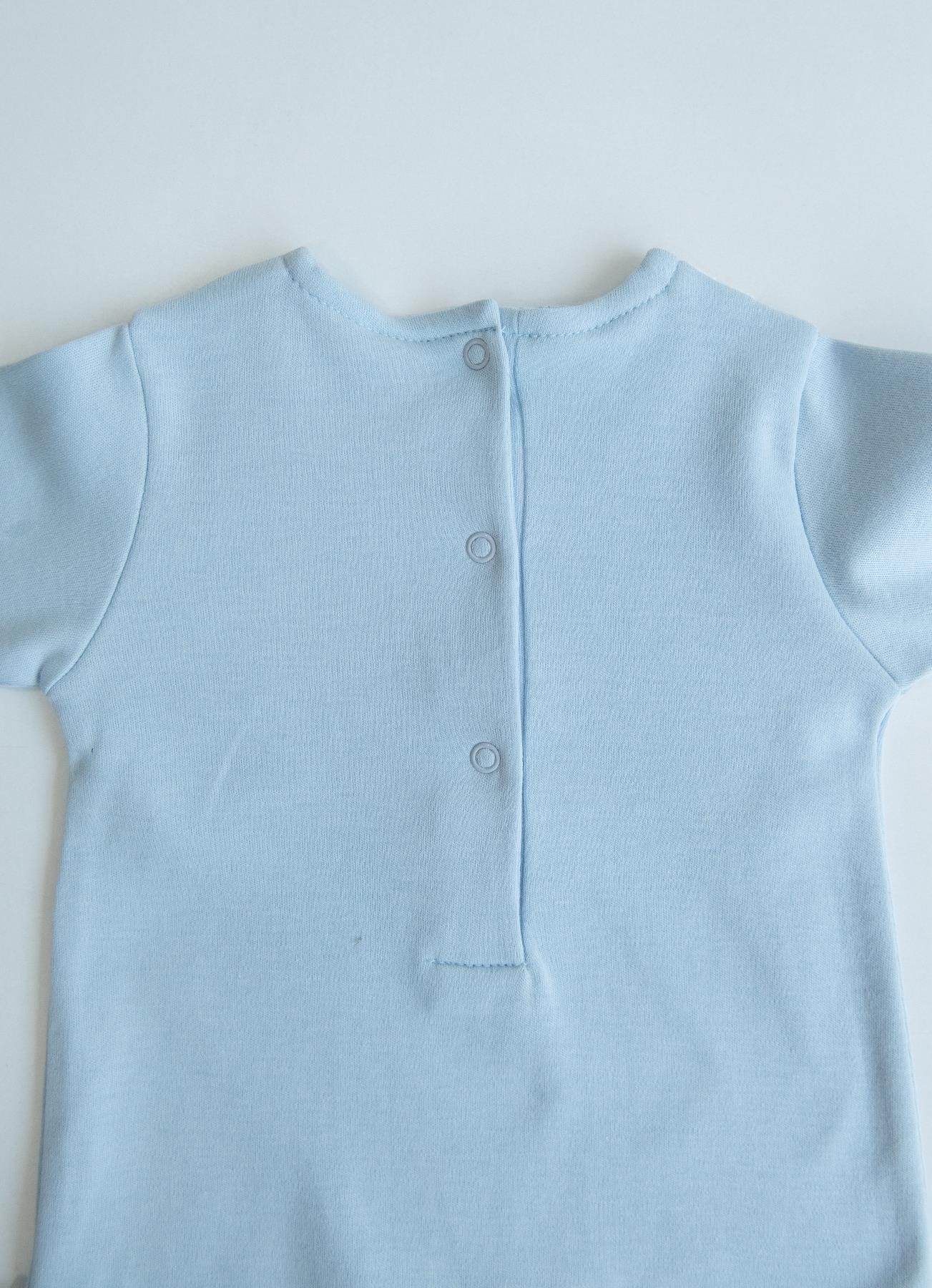 Organik Pamuk My Toy Şapkalı Tulum Mavi