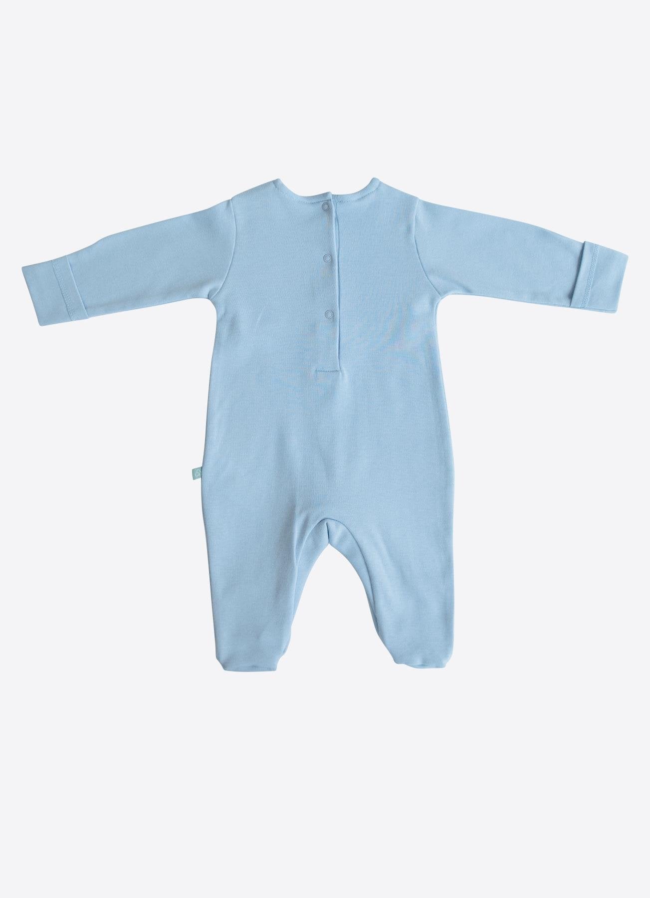 Organik Pamuk My Toy Şapkalı Tulum Mavi