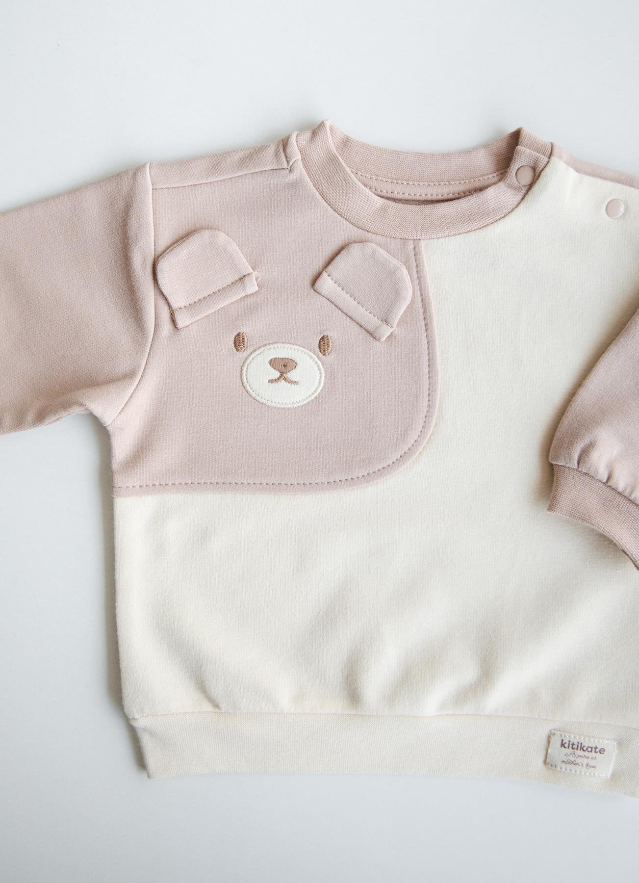 Organik Pamuk Rico 2’li Takım Bej