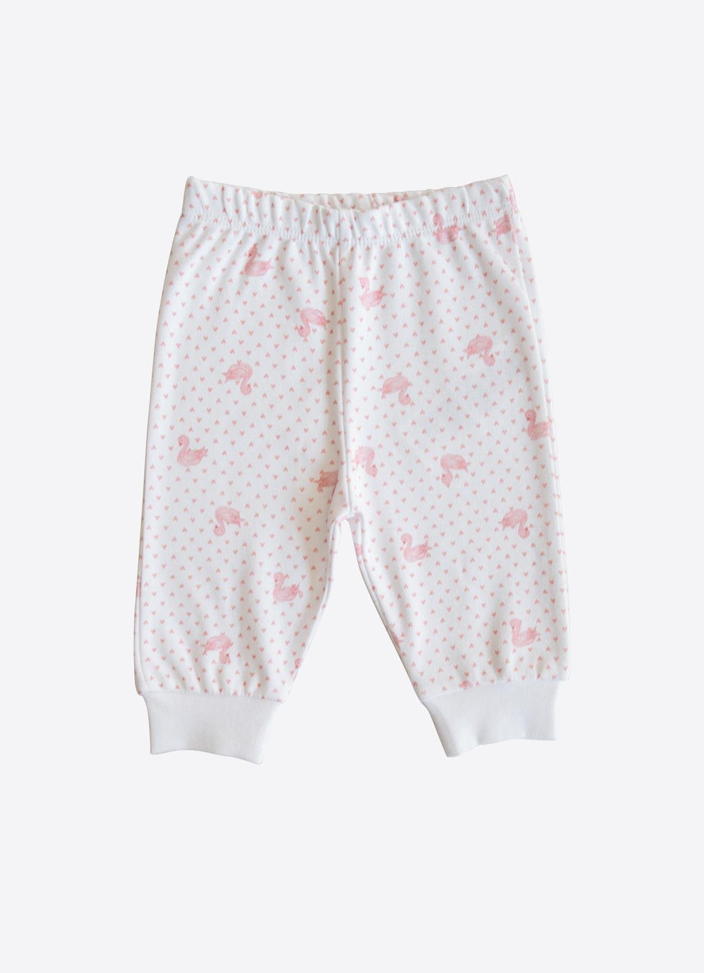 Organik Pamuk Pembe Swan 2’li Bebek Takımı