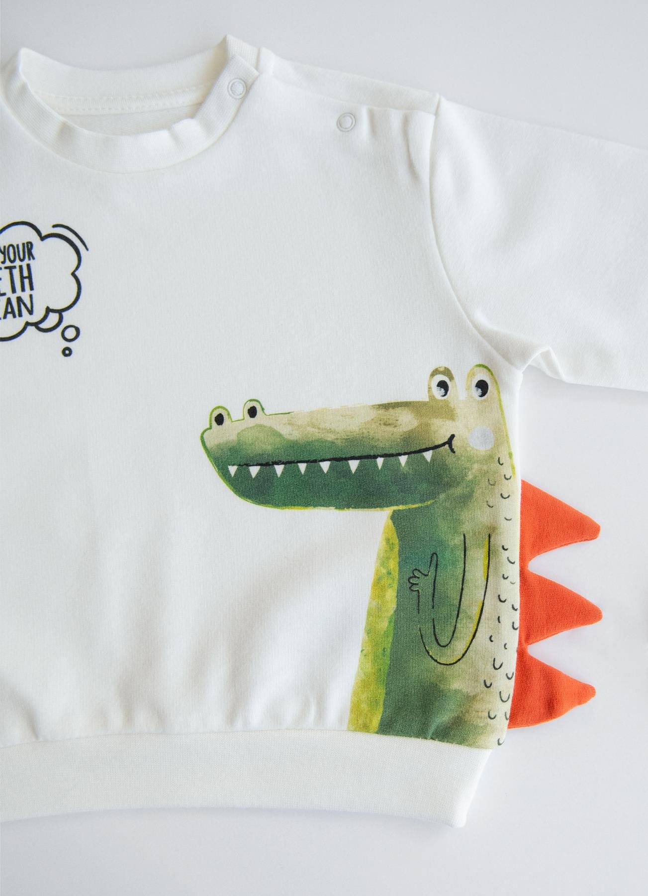 Organik Pamuk Teeth Clean 2’li Yeşil Takım