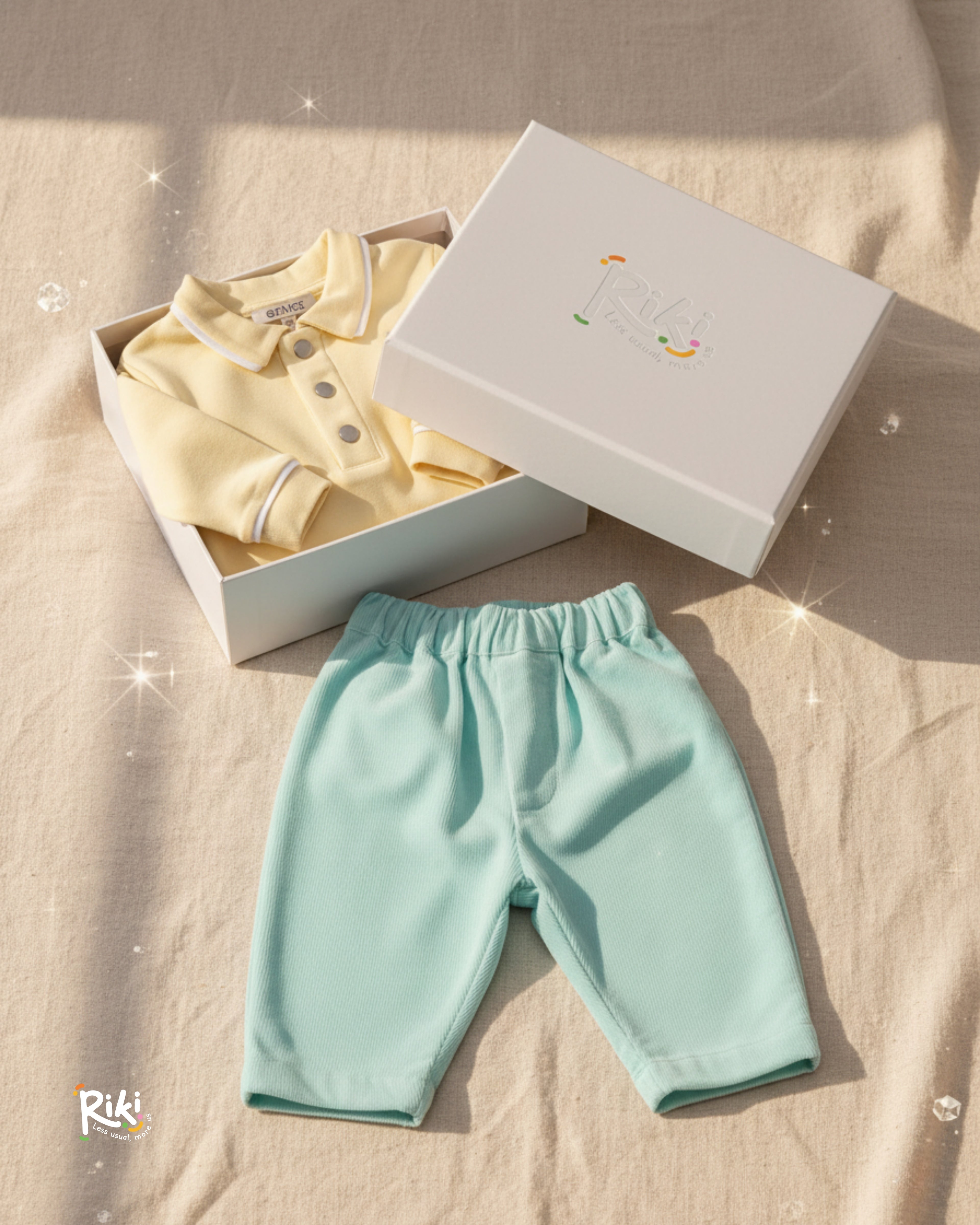 Crystal Baby İnce Fitilli Kadife Havuç Kesim Pantolon – Turkuaz Mint