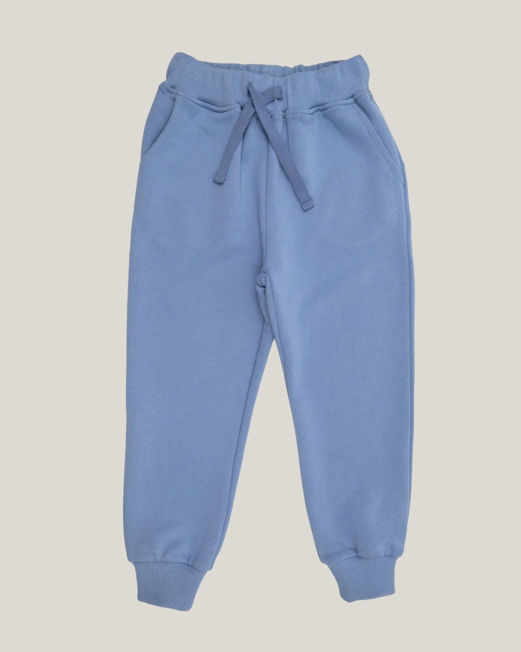 Ayarlanabilir ipli kalın bel bantlı organik pamuklu esnek çocuk eşofman altı