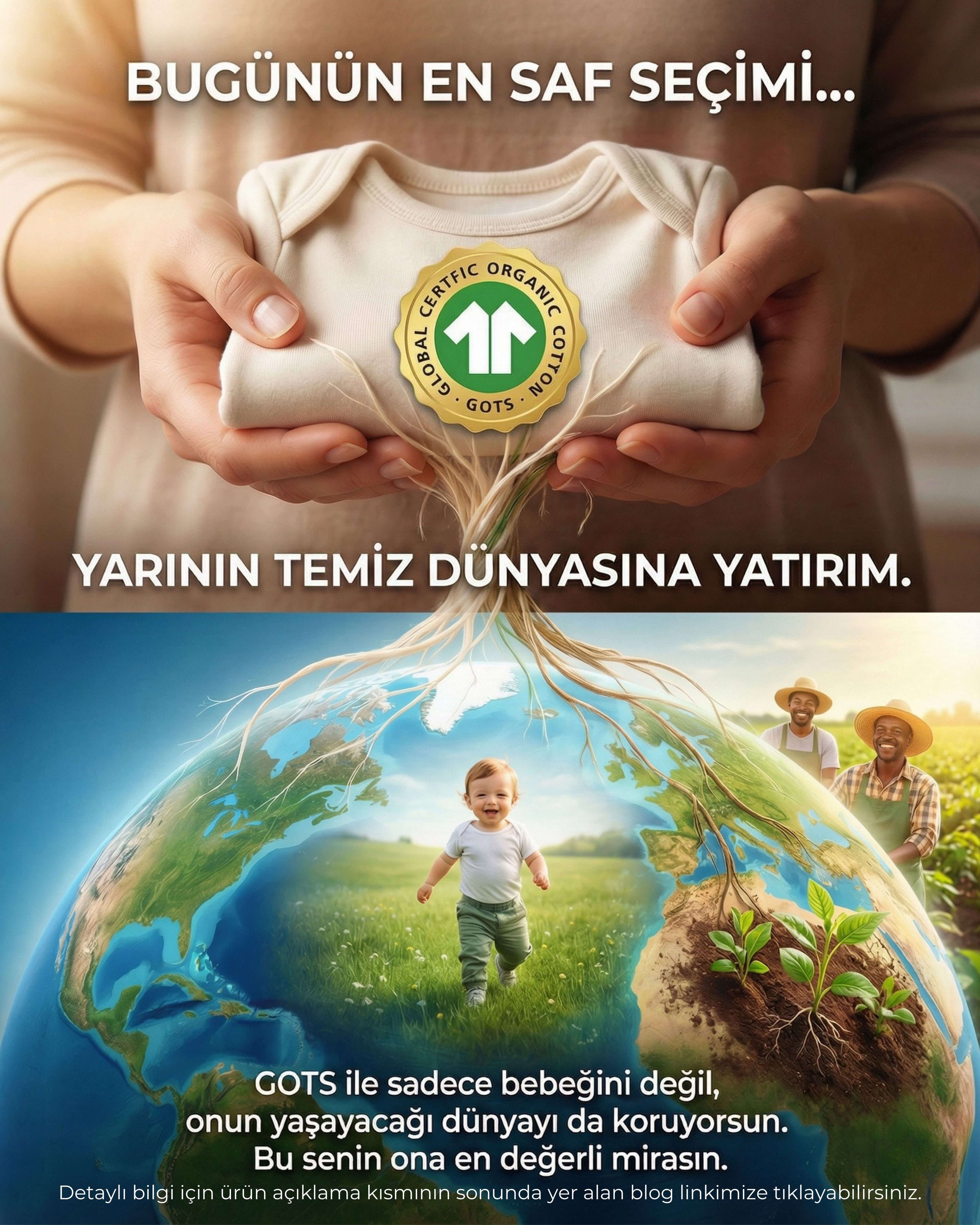 Crystal Baby Organik Pamuk Patikli Bebek Pantolonu - Saf Beyaz