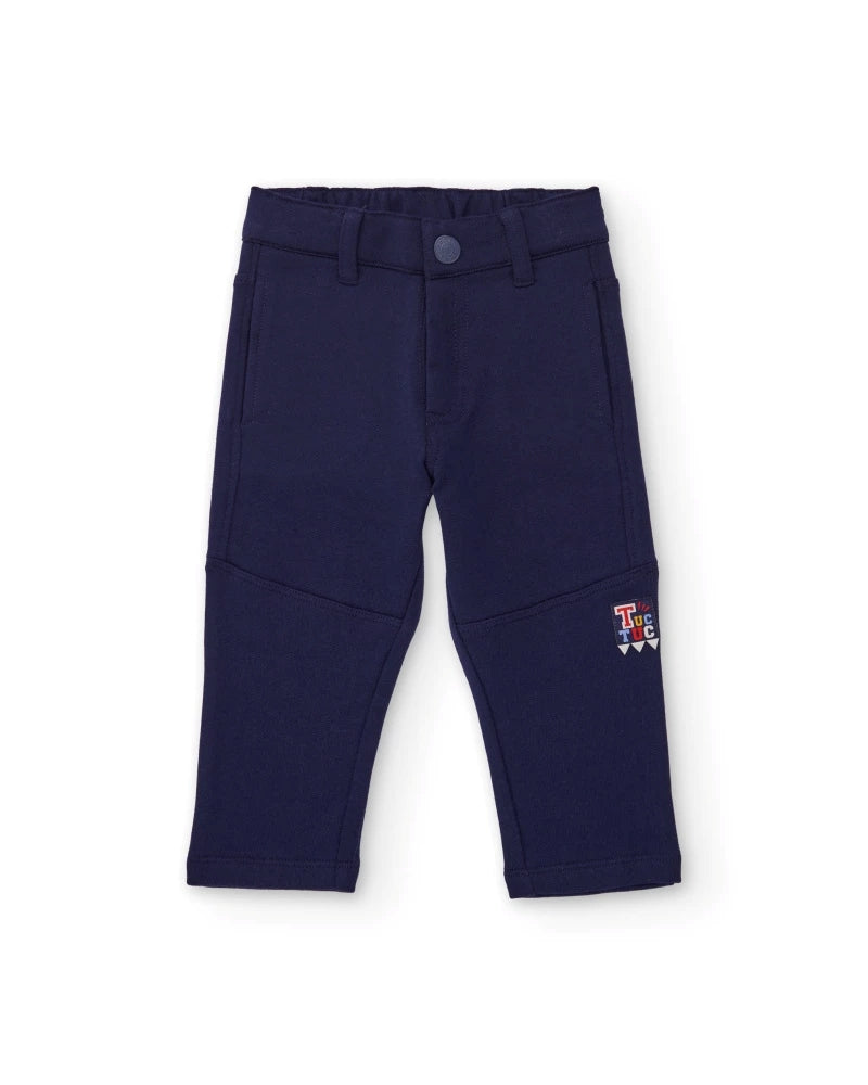 Tuc Tuc Erkek Çocuk Lacivert Fleece Pantolon – Dekoratif Dikişli