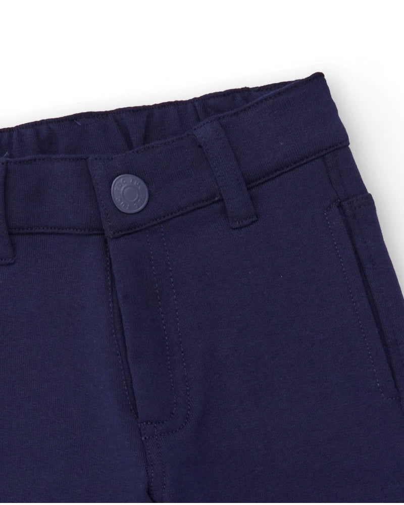 Tuc Tuc Erkek Çocuk Lacivert Fleece Pantolon – Dekoratif Dikişli