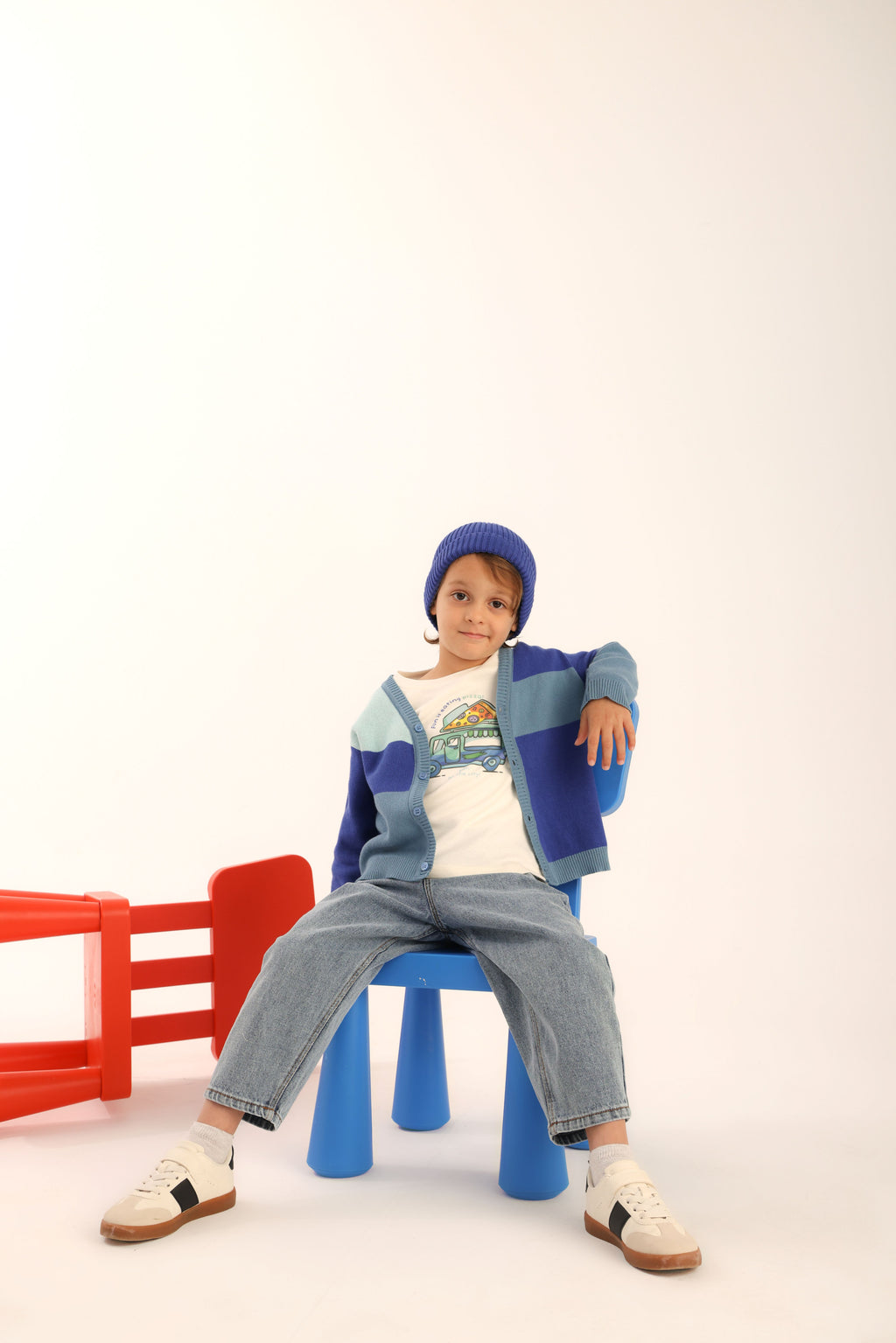 Patique Organik Pamuk 3’lü Soft Comfort Set – (Hırka + T-Shirt + Slouchy Pantolon)