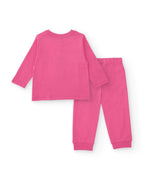 Tuc Tuc Kız Çocuk Pijama Takımı – Pembe Renkli, Uzay Gemisi Desenli