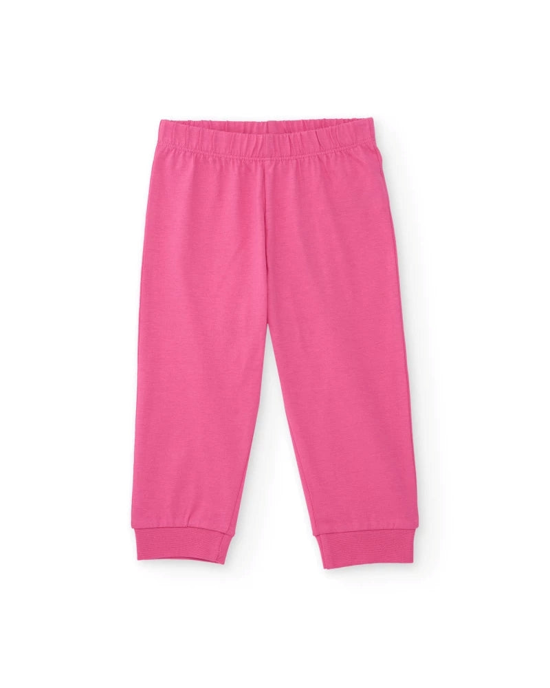 Tuc Tuc Kız Çocuk Pijama Takımı – Pembe Renkli, Uzay Gemisi Desenli