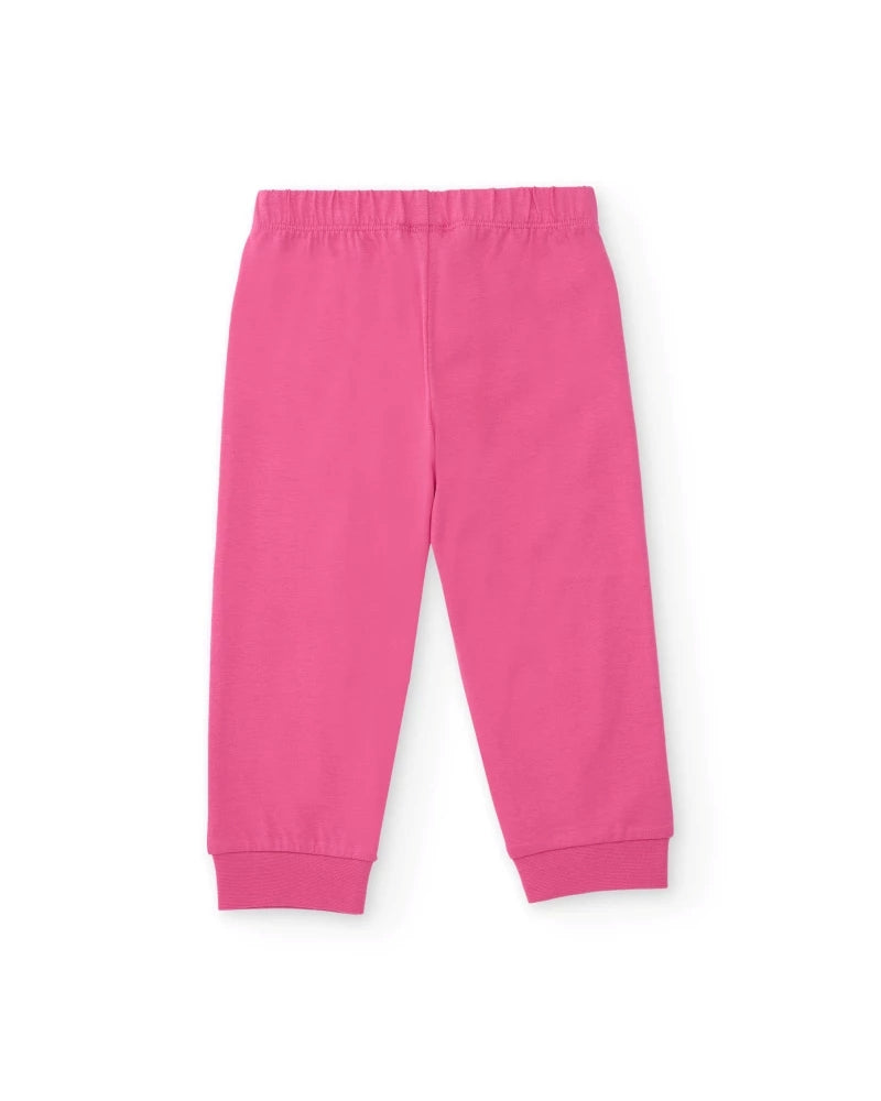 Tuc Tuc Kız Çocuk Pijama Takımı – Pembe Renkli, Uzay Gemisi Desenli