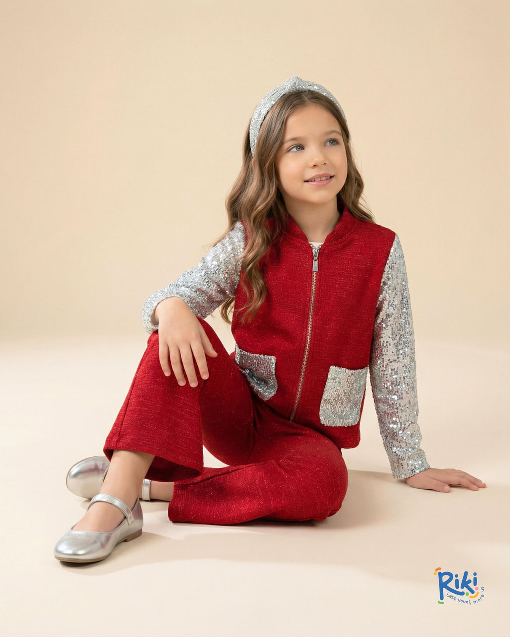 Red Elegance Couture Set – Özel Dikim Pul Payet Ceket & Pantolon Takımı