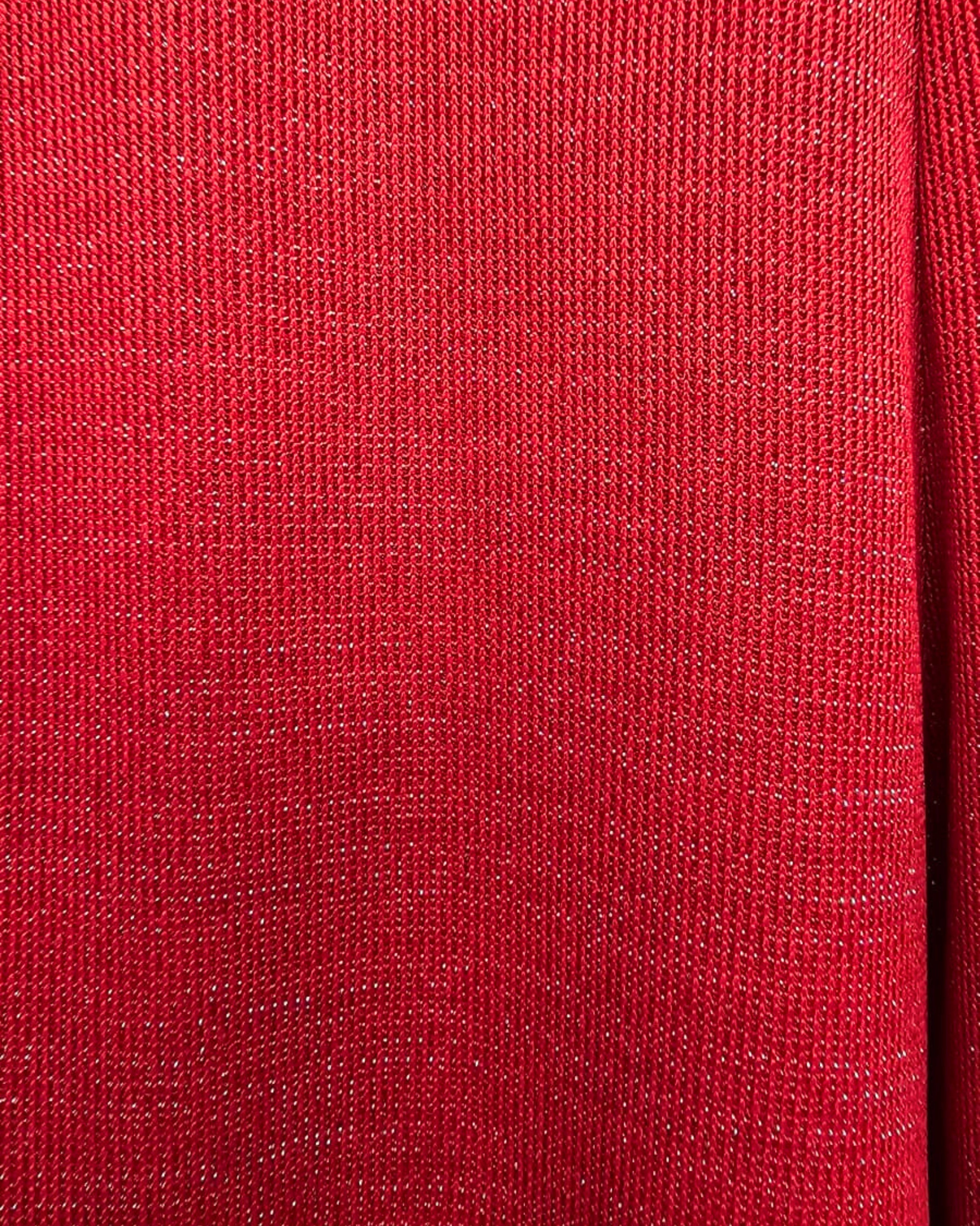 Red Elegance Couture Set – Özel Dikim Pul Payet Ceket & Pantolon Takımı