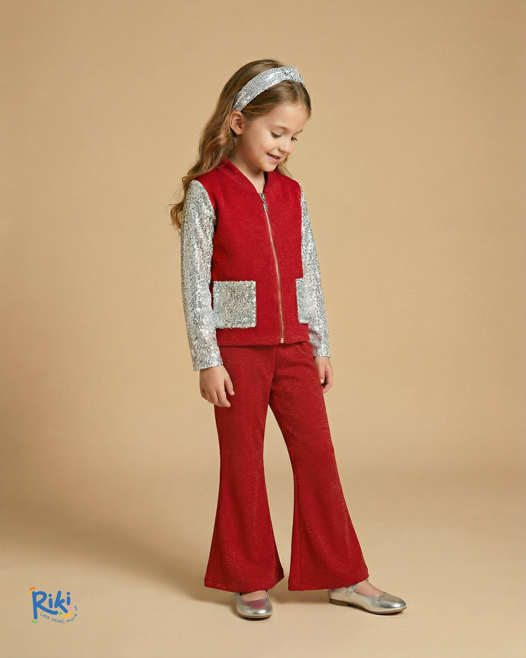 Red Elegance Couture Set – Özel Dikim Pul Payet Ceket & Pantolon Takımı