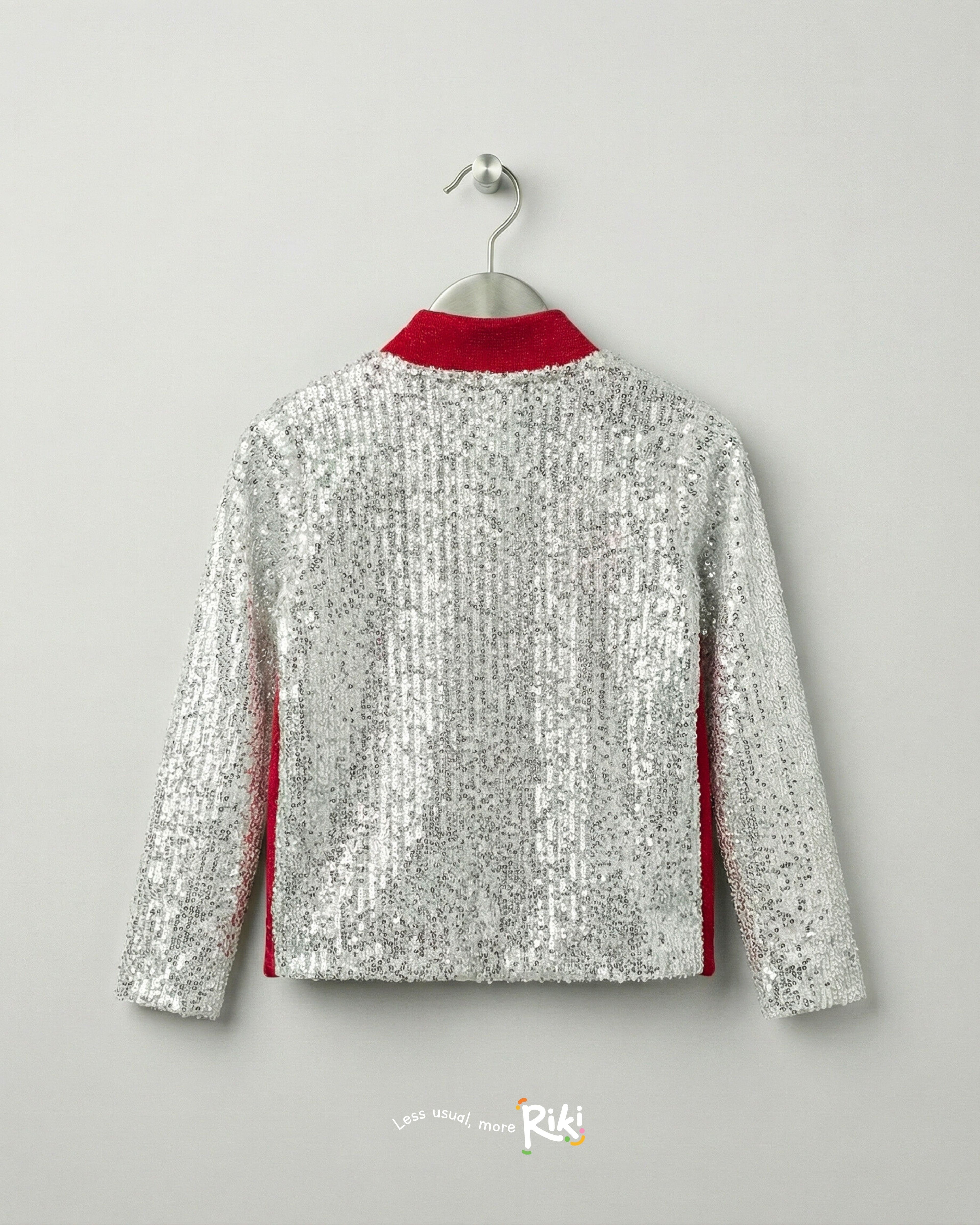 Red Sparkle Couture Set – Özel Dikim Pul Payet Ceket & Pantolon Takımı