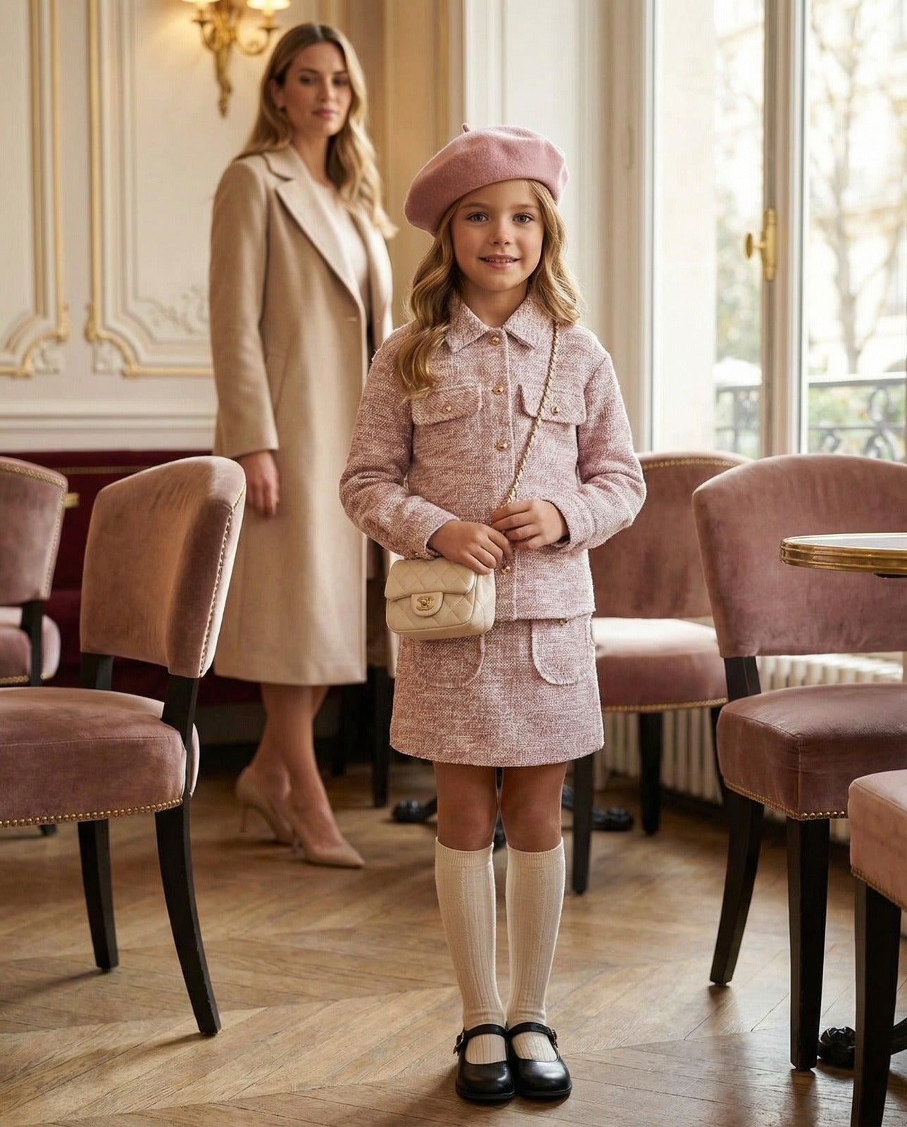 Mayoral 4908 Kız Çocuk Pembe Tüvit Şort Etek