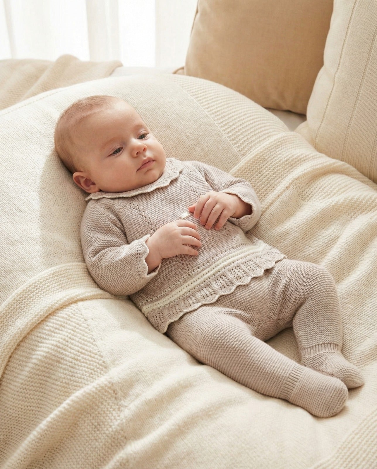 Mayoral 2501 Kız Bebek 2'li Triko Takım