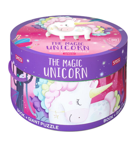 Puzzle The Magic Unicorn: Büyülü Unicorn - 30 Parça Puzzle ve Hikâye Kitabı